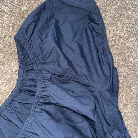 J.Crew Womens Large NWT Navy Blue Long Dress Zipper Front Cinched Top - Picture 7 of 10